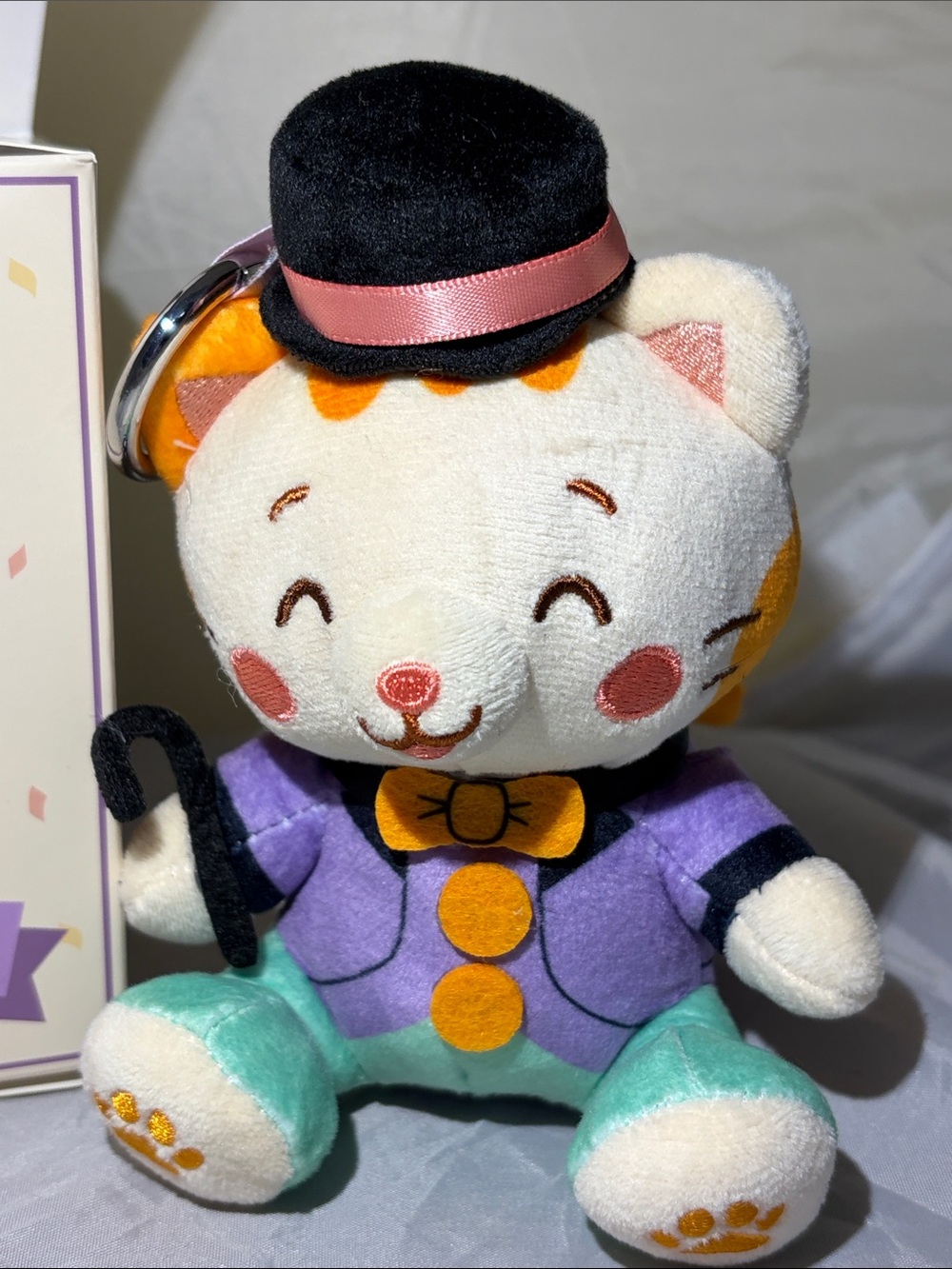Boxlunch Meowigcal Circus Plushei Keychain Stardust the Ringermaster - Picture 2 of 6